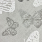 Preview: Teppich Babyzimmer Kinderzimmer Schmetterlingsmuster 3d Creme