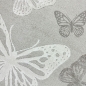 Preview: Teppich Babyzimmer Kinderzimmer Schmetterlingsmuster 3d Creme