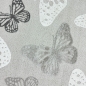 Preview: Teppich Babyzimmer Kinderzimmer Schmetterlingsmuster 3d Creme