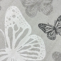Preview: Teppich Babyzimmer Kinderzimmer Schmetterlingsmuster 3d Creme