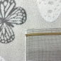 Preview: Teppich Babyzimmer Kinderzimmer Schmetterlingsmuster 3d Creme