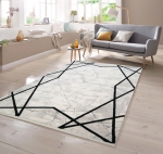 Preview: Marmorteppich geometrisches Muster beige