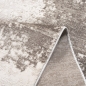 Preview: Moderner Vintage-Teppich für Wohnzimmer mit abstraktem Used-Look in Beige