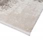 Preview: Moderner Vintage-Teppich für Wohnzimmer mit abstraktem Used-Look in Beige