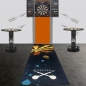 Preview: Dartmatte mit Dartscheibe und Abwurflinie