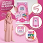 Preview: Kinder Gebetsset Rosa mit Gebetsteppich Gebetskleid und Lernbuch