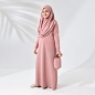 Preview: Kinder Gebetsset Rosa mit Gebetsteppich Gebetskleid und Lernbuch