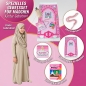 Preview: Kinder Gebetsset Rosa mit beigem Gebetskleid und Lernbuch