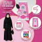 Preview: Kinder Gebetsset Rosa mit schwarzem Gebetskleid und Lernbuch