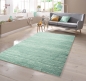 Preview: Designer Teppich Kurzflor Uni Design in Blau