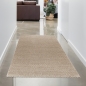 Preview: Beiger Teppich robust pflegeleicht Schlingenoptik vielseitig