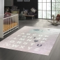 Preview: Kinderteppich ABC mit Elefant in Rosa