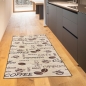 Preview: Teppich mit Schriftzug Coffee Cappuccino