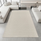 Preview: Teppich Creme Ornament Muster pflegeleicht aus recyceltem Material