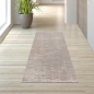 Preview: Moderner Teppich mit Struktur und Liniendesign pflegeleicht Beige