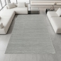 Preview: Teppich Silber Struktur Muster pflegeleicht