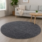 Preview: Weicher Shaggy Teppich in Grau – pflegeleichter Hochflor Teppich für alle Wohnräume