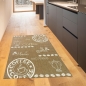 Preview: Küchenteppich Sisalteppich modern kurzflor coffee mocha espresso braun beige