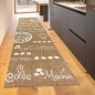 Preview: Küchenteppich Sisalteppich modern kurzflor coffee mocha espresso braun beige