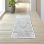 Preview: Designer Teppich Orient in Grau Silber Beige