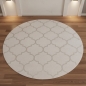 Preview: Wohnzimmerteppich Marokkanisches Muster in Beige
