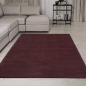 Preview: Teppich Waschbar Rutschfest in dunklem Weinrot