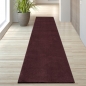 Preview: Teppich Waschbar Rutschfest in dunklem Weinrot