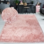 Preview: Shaggy Teppich Hochflor in Rosa