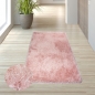 Preview: Shaggy Teppich Hochflor in Rosa