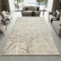 Preview: Designer Teppich Ästemuster in creme