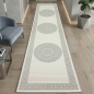 Preview: Glänzender Designer Teppich mit Orientalischem Muster in grau anthrazit