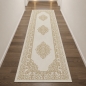Preview: Teppich Creme Gold Muster pflegeleicht