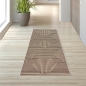 Preview: Moderner Kurzflorteppich weich strapazierfähig in beige