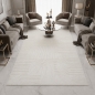 Preview: Teppich Creme Ornament Muster pflegeleicht