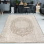 Preview: Teppich Beige Ornament pflegeleicht Wohnraum