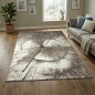 Preview: Teppich Baum Optik in Braun Beige Grau Creme