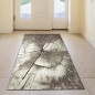 Preview: Teppich Baum Optik in Braun Beige Grau Creme