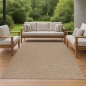 Preview: Teppich mit Jute-Optik für Innen- und Außenbereiche in Beige