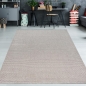Preview: Wohnzimmerteppich Niedrigflor im speziellen modernen Design in beige