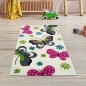Preview: Teppich mit Schmetterlingen in creme pink