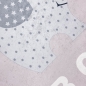 Preview: Kinderteppich ABC mit Elefant in Rosa