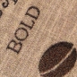 Preview: Teppich mit Schriftzug Coffee Cappuccino