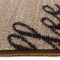 Preview: Teppich mit Schriftzug Coffee Cappuccino
