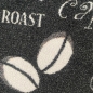 Preview: Teppich waschbar mit Coffee Schriftzug in schwarz