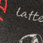 Preview: Teppich waschbar mit Coffee Schriftzug in schwarz