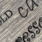 Preview: Teppich Küche mit Schriftzug Coffee in Sisal Optik in grau