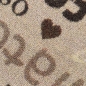 Preview: Teppich mit Schriftzug Coffee Cappuccino