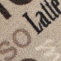 Preview: Teppich mit Schriftzug Coffee Cappuccino