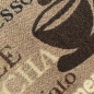 Preview: Teppich mit Schriftzug Coffee Macchiato