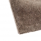 Preview: Pflegeleichter Kurzflor Teppich Taupe mit weicher Oberfläche